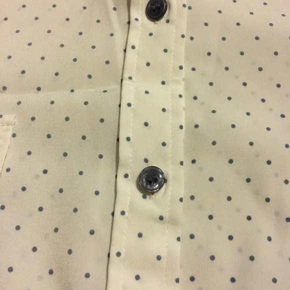 Pendleton Long Sleeve Front Button Shirt White Polka Dots Womens Size 16 - Picture 6 of 12